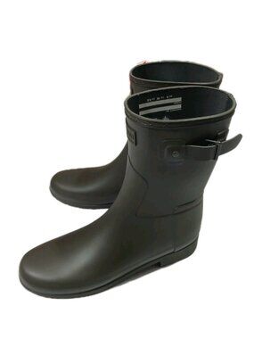 Hunter Rubber Mid Calf Rubber Rain Boots